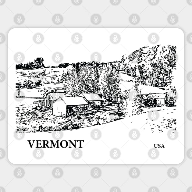 Vermont USA Magnet by Lakeric